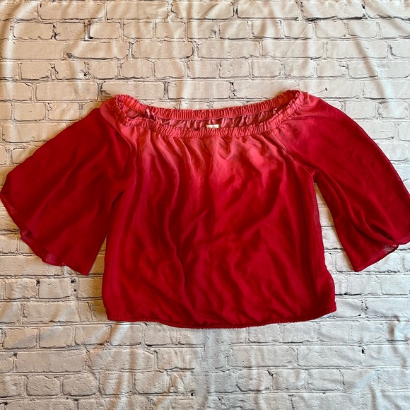 New York and Company XXL Pink Barbiecore Top Flowy Top Blouse Loose Plus Size - Picture 1 of 10